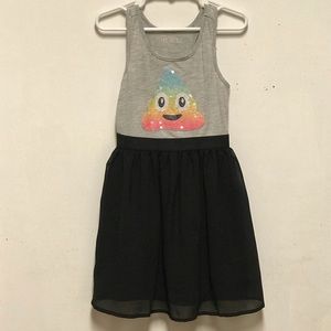 Children’s Place Girls Emoji Sequin Dress